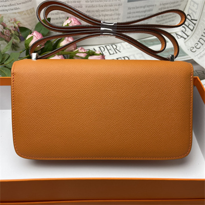 Constance Elan Epsom Leather Gold/Silver Tone Hardware Orange Color HS(With Mirror)