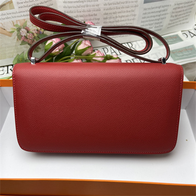 Constance Elan Epsom Leather Gold/Silver Tone Hardware Red Color HS(With Mirror)