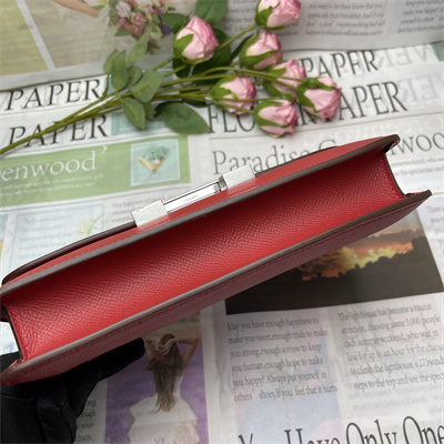 Constance Elan Epsom Leather Gold/Silver Tone Hardware Red Color HS(With Mirror)