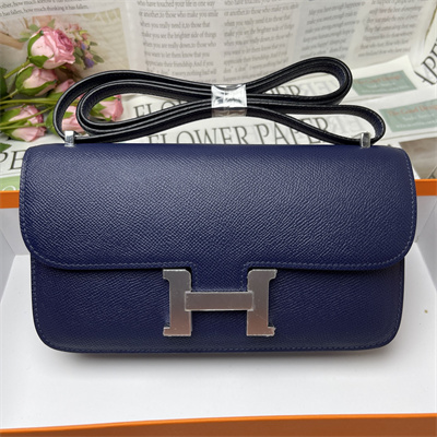 Constance Elan Epsom Leather Gold/Silver Tone Hardware Deep Blue Color HS(With Mirror)