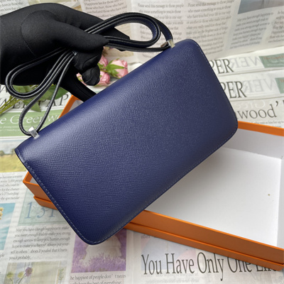 Constance Elan Epsom Leather Gold/Silver Tone Hardware Deep Blue Color HS(With Mirror)