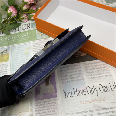 Constance Elan Epsom Leather Gold/Silver Tone Hardware Deep Blue Color HS(With Mirror)