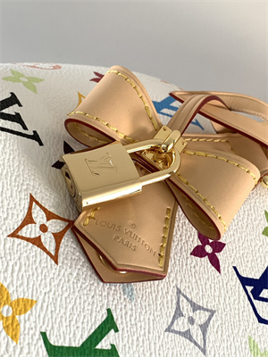 L.V X TM Alma BB Bag Multicolors Monogram Canvas White M13078