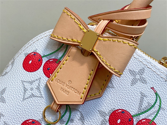 L.V X TM Alma BB Bag Monogram cherry coated canvas M14234