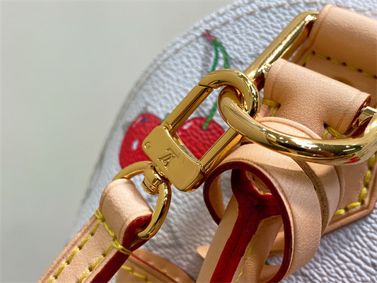 L.V X TM Alma BB Bag Monogram cherry coated canvas M14234