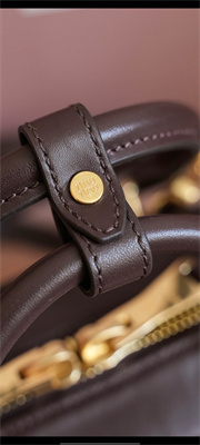 M*um*u arcadie leather top handle bag briarwood color