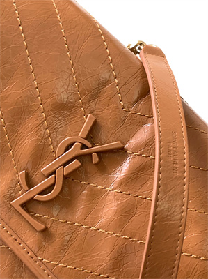 Y.S.L NIKI MEDIUM In Vintage Leather Brown Color