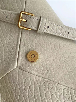 Y.S.L CASSANDRE Envelope Messenger In Grained Lambskin Cream