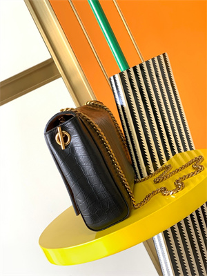 Y.S.L REVERSIBLE KATE MEDIUM Gold Tone Metal Black Color