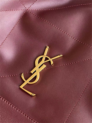 Y.S.L Jamie Shopping Bag In Lambskin Bordeaux Color