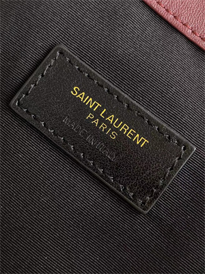 Y.S.L Jamie Shopping Bag Small In Lambskin Bordeaux Color