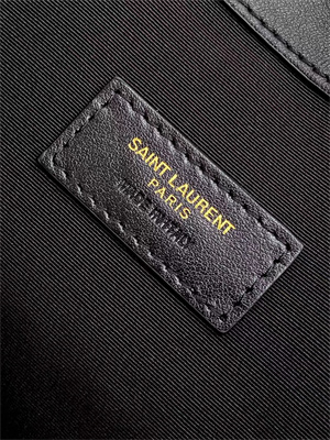 Y.S.L Jamie Shopping Bag Small In Lambskin Black Color