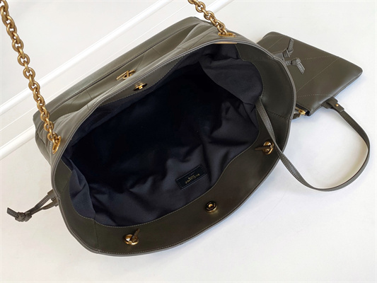 Y.S.L Jamie Shopping Bag In Lambskin Lt Musk Color