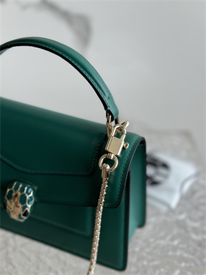 B*l*ai serpenti forever mini top handle bag calfskin leather green color 293666