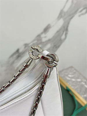 B*l*ai serpenti baia shoulder bag calfskin leather white color 293208