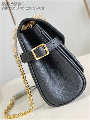 LV Anytime Flap Bag Monogram Empreinte leather Black M14604