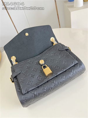 LV Anytime Flap Bag Monogram Empreinte leather Black M14604