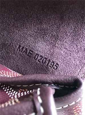 Go*ard alpin mini backpack Go*ardine canvas & chevroches calfskin burgundy