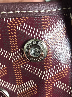 Go*ard alpin mini backpack Go*ardine canvas & chevroches calfskin burgundy