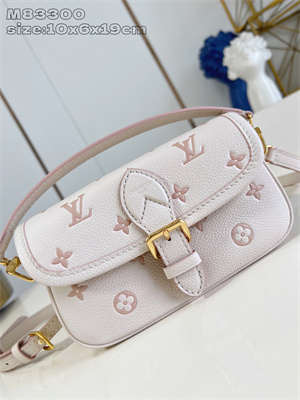 L.V Nano Diane Monogram Embossed grained cowhide leather Bicolor Eden M13642