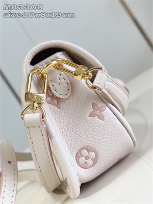 L.V Nano Diane Monogram Embossed grained cowhide leather Bicolor Eden M13642