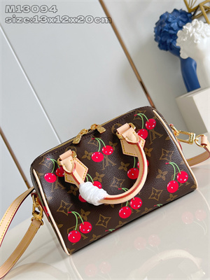 L.V x TM Speedy Bandoulière 20 Monogram cherry coated canvas M13094