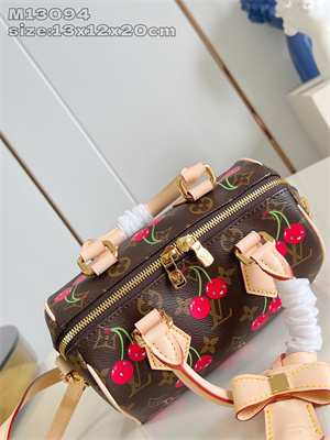 L.V x TM Speedy Bandoulière 20 Monogram cherry coated canvas M13094
