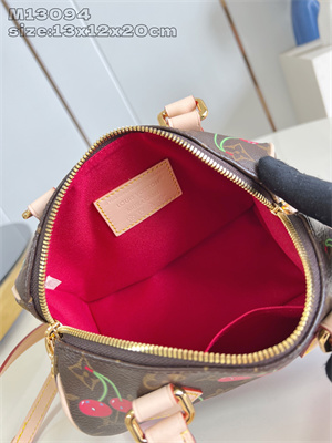 L.V x TM Speedy Bandoulière 20 Monogram cherry coated canvas M13094