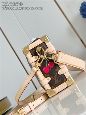 L.V X TM SIDE TRUNK MM Monogram Cherry coated canvas M14278