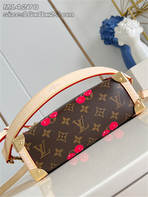 L.V X TM SIDE TRUNK MM Monogram Cherry coated canvas M14278