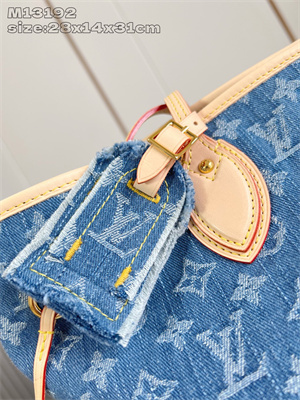 L.V Neverful MM Monogram Blue Denim M13192