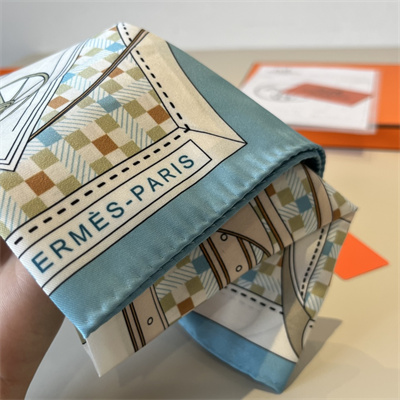 H**mes square silk scarf 38553