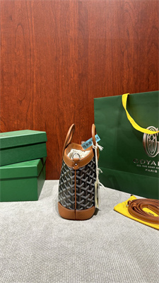 Go*ard beluga mini bag Go*ardine canvas & chevroches calfskin black &tan