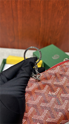 Go*ard key pouch coin purse Go*ardine canvas & chevroches calfskin red