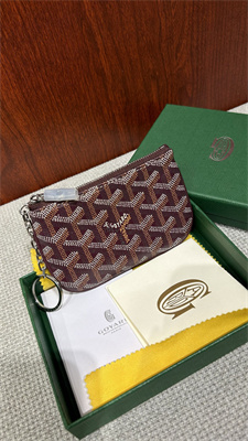 Go*ard key pouch coin purse Go*ardine canvas & chevroches calfskin burgundy