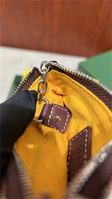 Go*ard key pouch coin purse Go*ardine canvas & chevroches calfskin burgundy