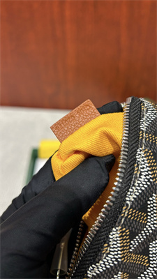 Go*ard key pouch coin purse Go*ardine canvas & chevroches calfskin black&tan