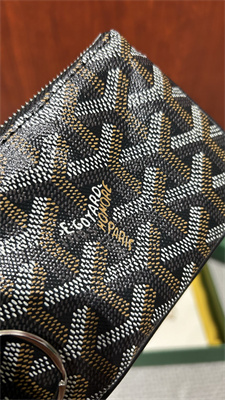 Go*ard key pouch coin purse Go*ardine canvas & chevroches calfskin black