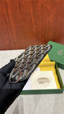 Go*ard key pouch coin purse Go*ardine canvas & chevroches calfskin black