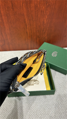 Go*ard key pouch coin purse Go*ardine canvas & chevroches calfskin black