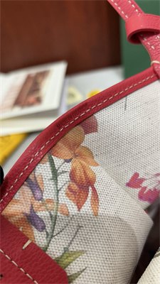 Go*ard anjou mini bag chevroches calfskin & Go*ardine canvas fuchsia