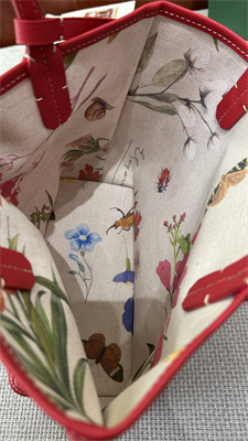 Go*ard anjou mini bag chevroches calfskin & Go*ardine canvas fuchsia