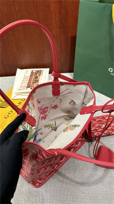 Go*ard anjou mini bag chevroches calfskin & Go*ardine canvas fuchsia