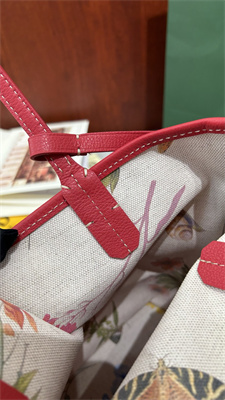 Go*ard anjou mini bag chevroches calfskin & Go*ardine canvas fuchsia