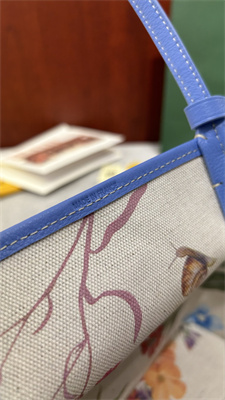 Go*ard anjou mini bag chevroches calfskin & Go*ardine canvas iris