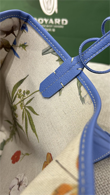 Go*ard anjou mini bag chevroches calfskin & Go*ardine canvas iris