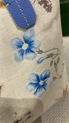 Go*ard anjou mini bag chevroches calfskin & Go*ardine canvas iris