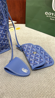 Go*ard anjou mini bag chevroches calfskin & Go*ardine canvas iris