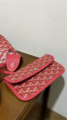 Go*ard saint l0*is pm bag in Go*ardine canvas & chevroches calfskin fuchsia