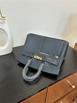 Birkin Colormatic Bag Swift Leather 25/30 Gold/Silver Hardware In Ardoise Color HS